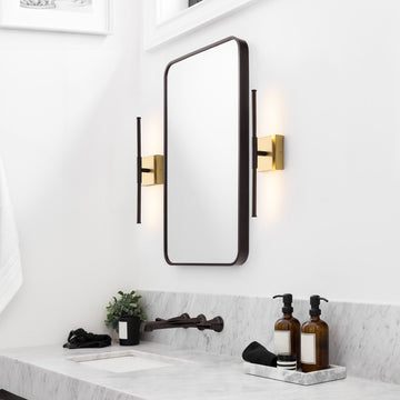 Makena Modern Minimalist Dimmable Integrated LED Metal Wall Sconce